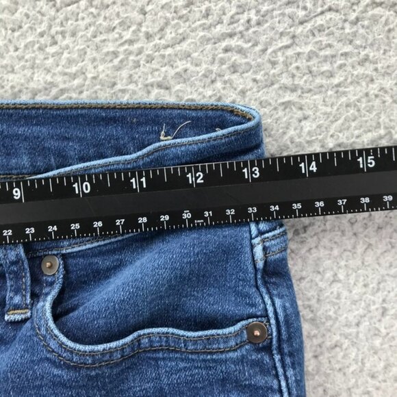 MADEWELL Womens Size 26 Medium Wash 9" Mid Rise Skinny Stretch Denim Jeans - Picture 12 of 16